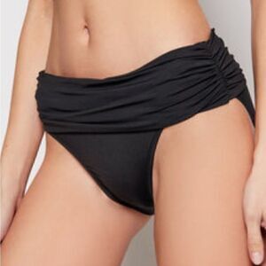 Ralph Lauren Beach Club Solids Wider Shirred Banded Hipster Swimsuit, swimwear…